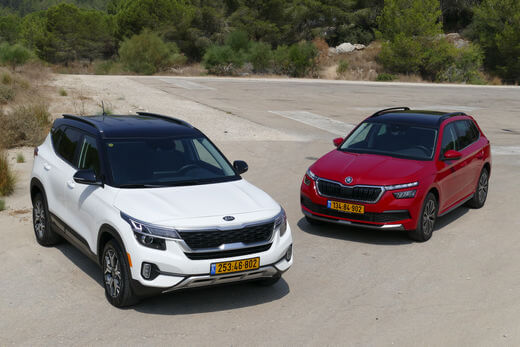 קיה סלטוס מול סקודה קאמיק קיה סלטוס מול סקודה קאמיק